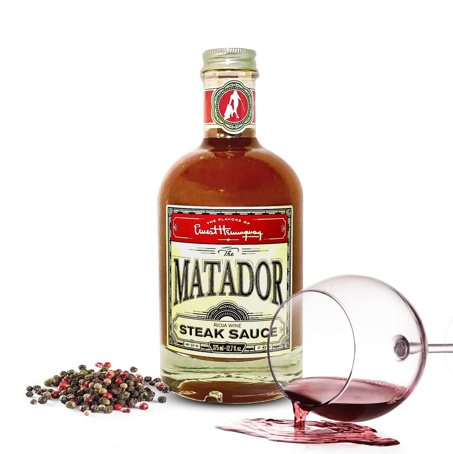 The Flavors Of Ernest Hemingway The Matador Steak Sauce | Small Batch All Natural Ingredients | Gluten Free, No MSG, No HFCS 12.7 Ounces (Pack of 1)