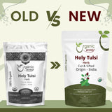 Organic Way Holy Tulsi/Holy Basil Herb Cut & Sifted (Ocimum Tenuiflorum) - Organic & Kosher Certified | Raw, Vegan, Non GMO & Gluten Free | USDA