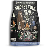 Bones Coffee Company S'morey Time, S'mores and Graham Crackers Flavored Coffee, Medium Roast Low Acid Arabica Beans Compatible with Auto drip