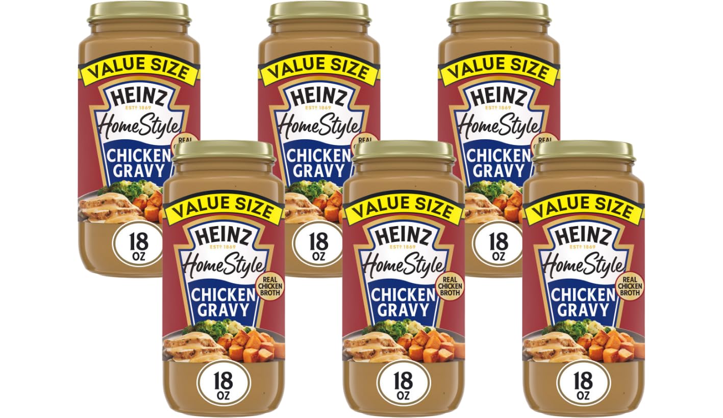 Heinz HomeStyle Chicken Gravy Value Size, 18 Oz (Pack of 6)