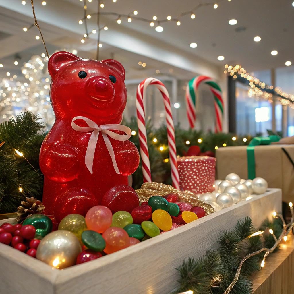 The Original Giant Gummy Bears!™ from GGB Candies (Cherry, 1 Pound)