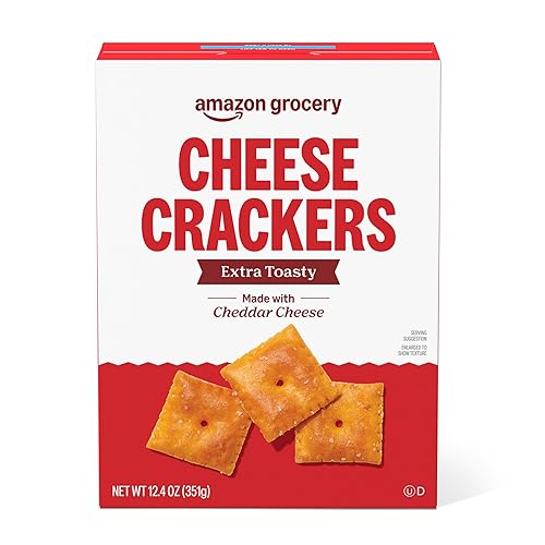 Amazon Grocery, Extra Toasty Cheese Cracker, 12.4 Oz