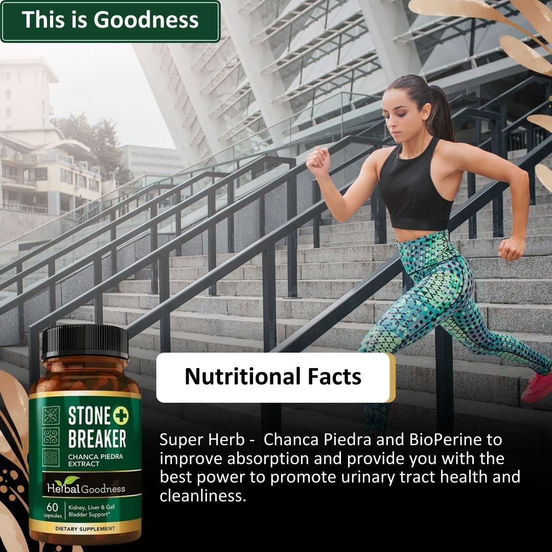 Chanca Piedra Stone Breaker - The Original Formula with Soursop Extract, Curcumin & Bioperine to Detox Urinary Tract, Kidney, Gallbladder Cleanse