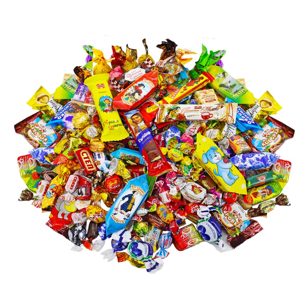 Elite Candy: Eastern European Candy Mix - 900g / 2 lbs - Variety of Chocolate and Caramel Party Candy