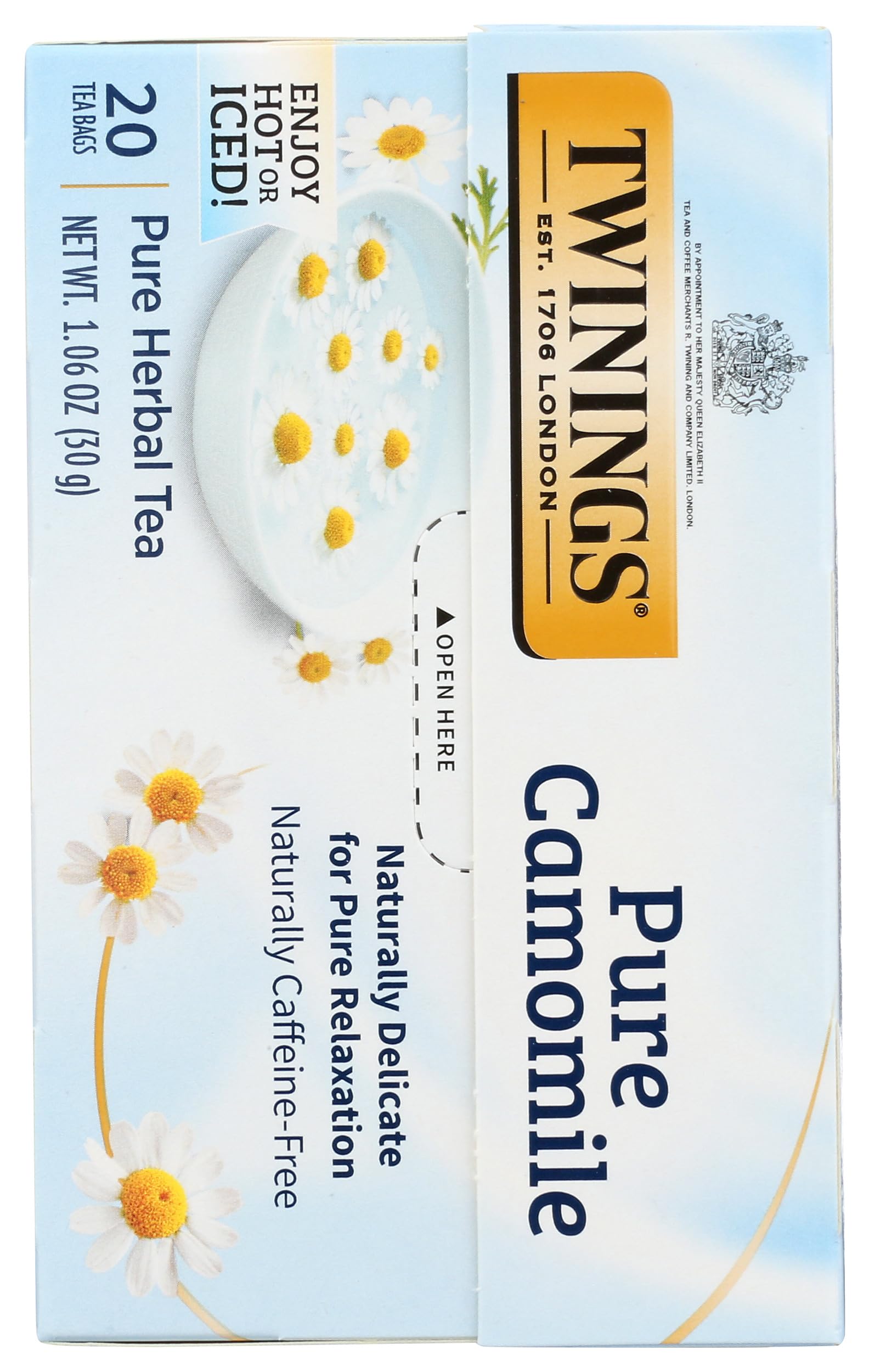 Twinings of London Pure Camomile Herbal Tea Bags, 20 ct