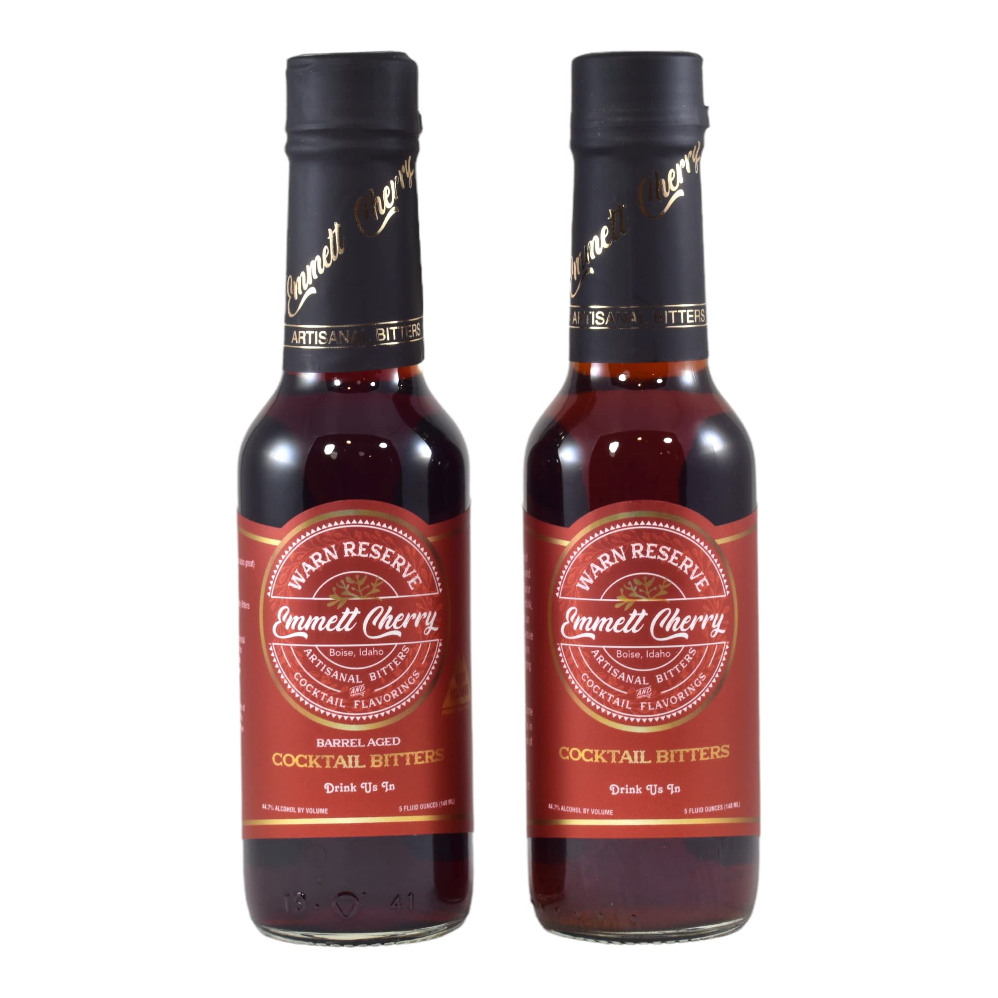 Warn Reserve Cocktail Bitters, Barrel-aged Emmett Cherry, 5 ounce (Pack of 2)