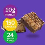 HMR Fudge Graham Protein Bar | Nutritious Snack to Support Weight Maintenance | Low Calorie Dessert | 10g of Protein | 24 Count