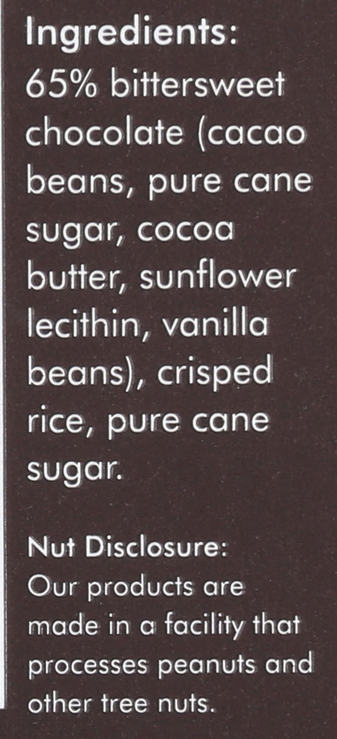 Charles Chocolates, Chocolate Bittersweet Caramelized Crisp Rice Bar, 3.4 Ounce