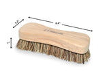 All-Natural Wooden Scrub Brush Set - 12 Pack | Heavy-Duty Palmyra Bristle Cleaning Brushes for Commercial and Industrial Use | Floor, Tile, Grout