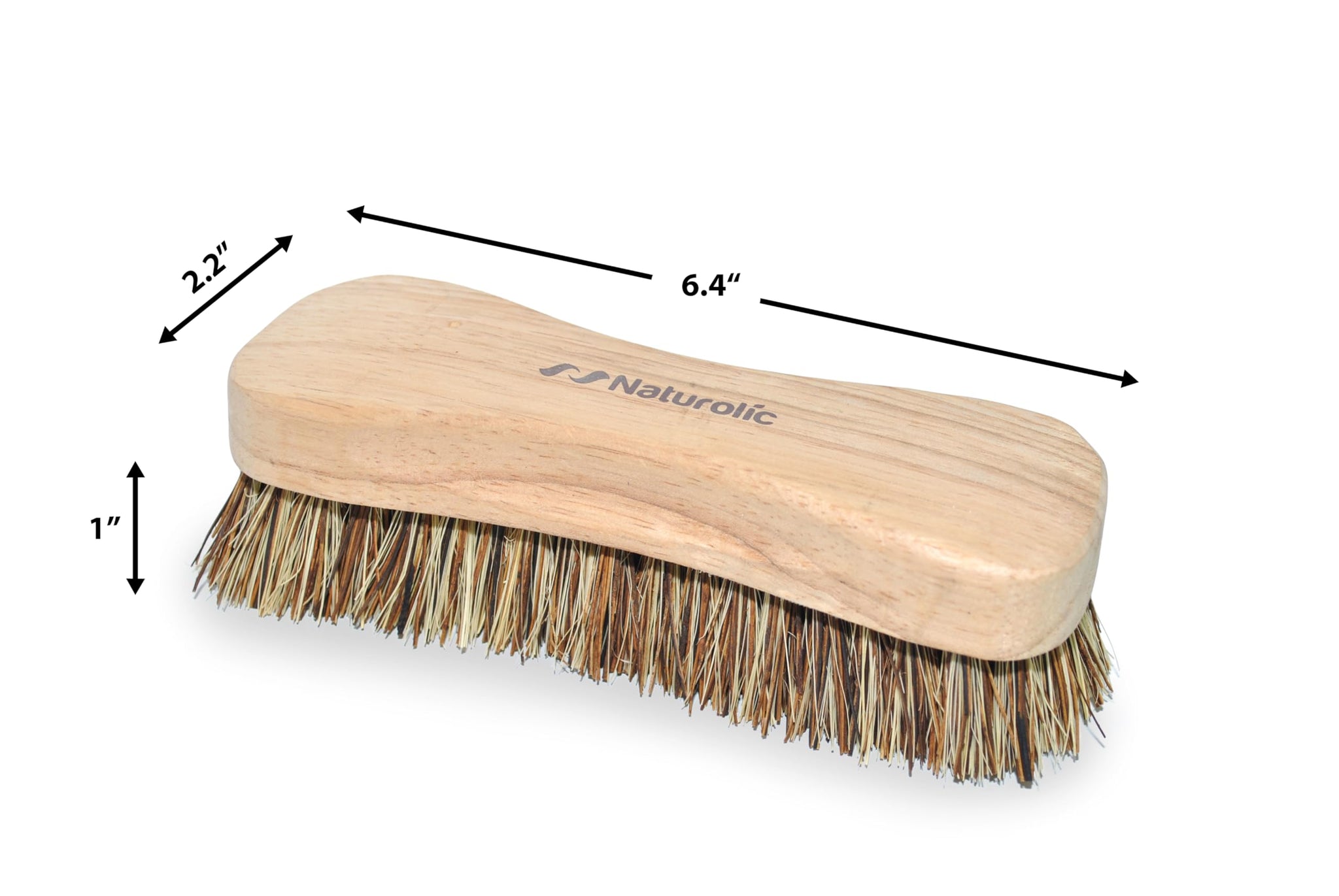 All-Natural Wooden Scrub Brush Set - 12 Pack | Heavy-Duty Palmyra Bristle Cleaning Brushes for Commercial and Industrial Use | Floor, Tile, Grout