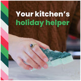 Scotch-Brite Modern Merry Tree Shape Scrub Sponge 1 Pack
