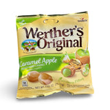 Werther's Original 2.65oz Creamy Caramel Filled Hard Candies and Caramel Apple Filled Hard Candies 4-pack Bundled Set