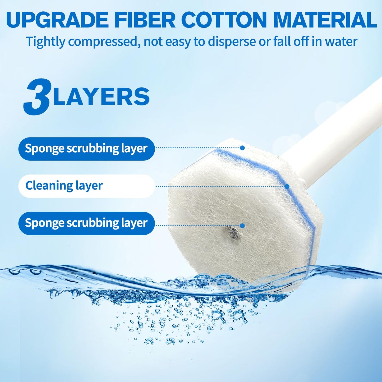 XFKJOR Toilet Brush and Holder Set - Disposable Toilet Wand Refills with Toilet Bowl Cleaners, Toilet Wand Kit Includes 20 Refill Heads, Wand