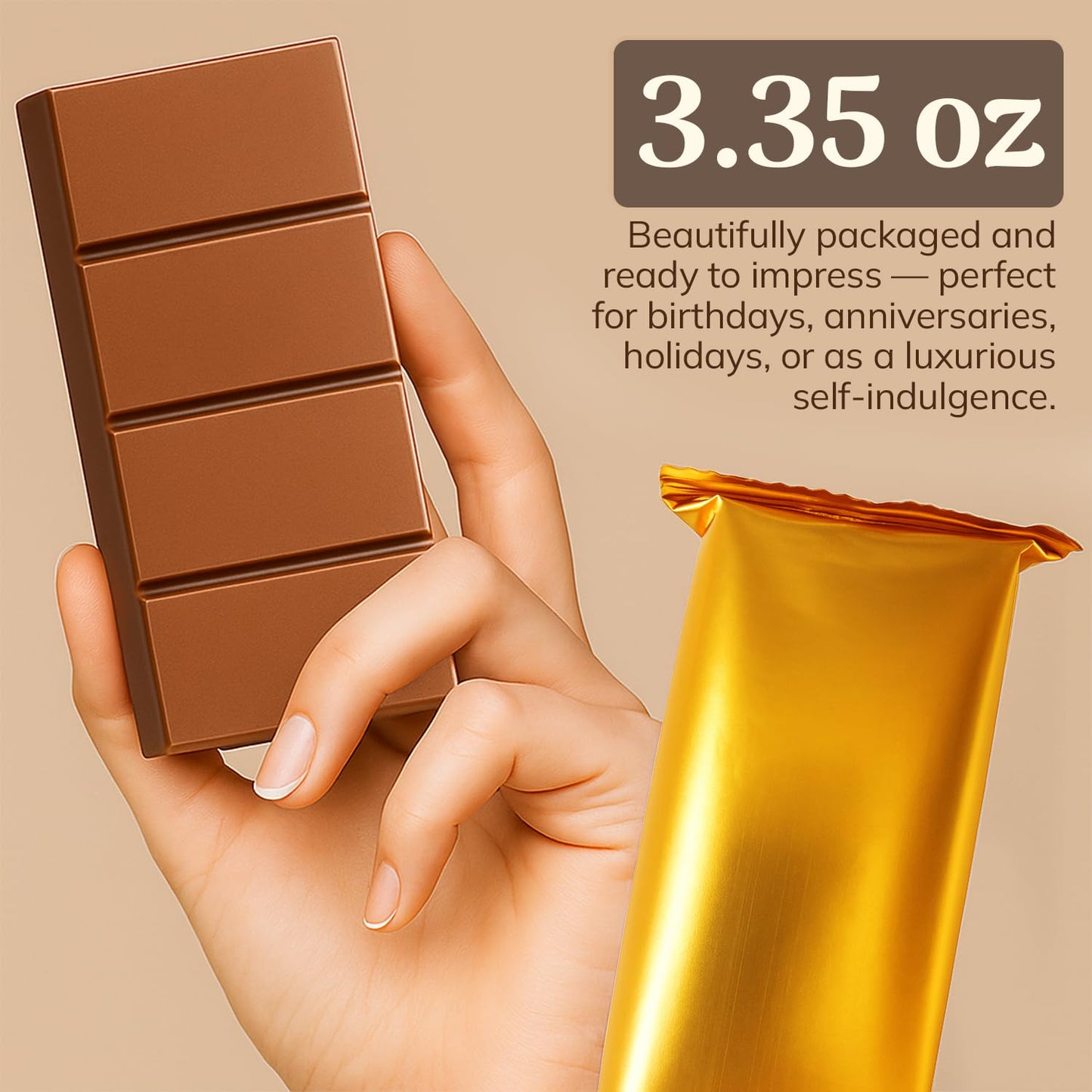 Dubai Chocolate Pistachio Bar 3.5oz | Crispy Kunafa & Creamy Pistachio Filling | Rich Gourmet Chocolate | Unique Sweet Gift Idea (3.5 Oz, Biscuit