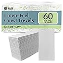 Reli. Bathroom Napkins Guest Disposable (60 Pack) Linen-Feel Guest Towels 12" x 15.75" | Cloth-Like Restroom Napkins | Paper Hand Towels for Bathroom