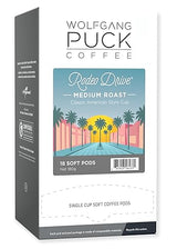 Wolfgang Puck Coffee, Rodeo Drive, 9.5 Gram Soft Pods, 18 Count (Pack of 6)