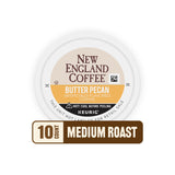 New England Coffee Single Serve Pods, Butter Pecan Medium Roast 10 Count (Pack of 1)