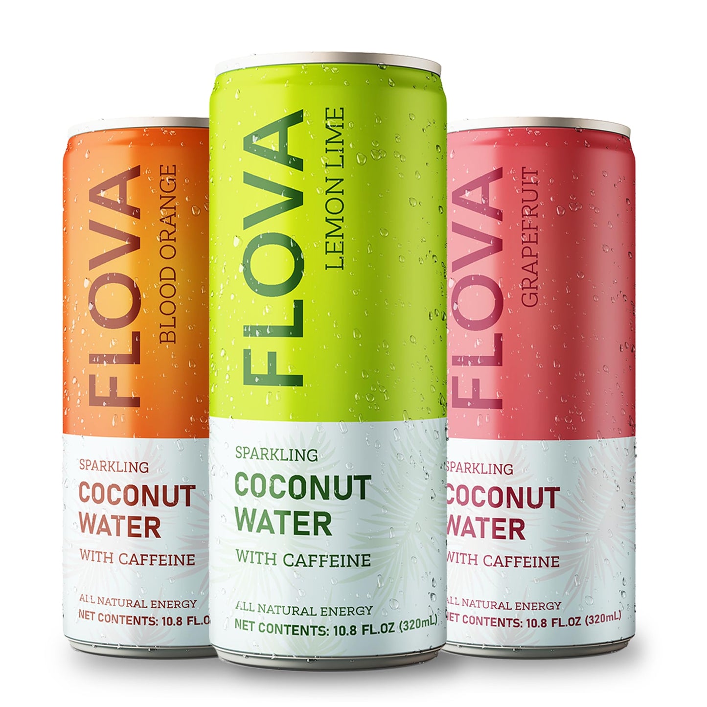 Flova Energy Drink, All Natural, Electrolytes and Minerals from Coconut Water, 4 Simple Easy to Pronounce Ingredients, 99% Juice, Assorted Pack of 12