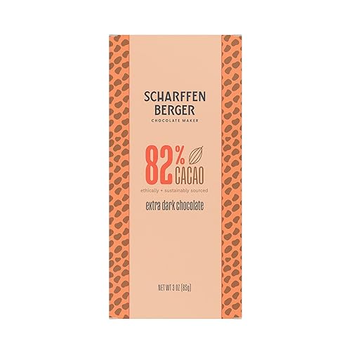Scharffen Berger Chocolate Bar, Extra Dark, 82% Cacao, 3-Ounce bars (Pack Of 12)