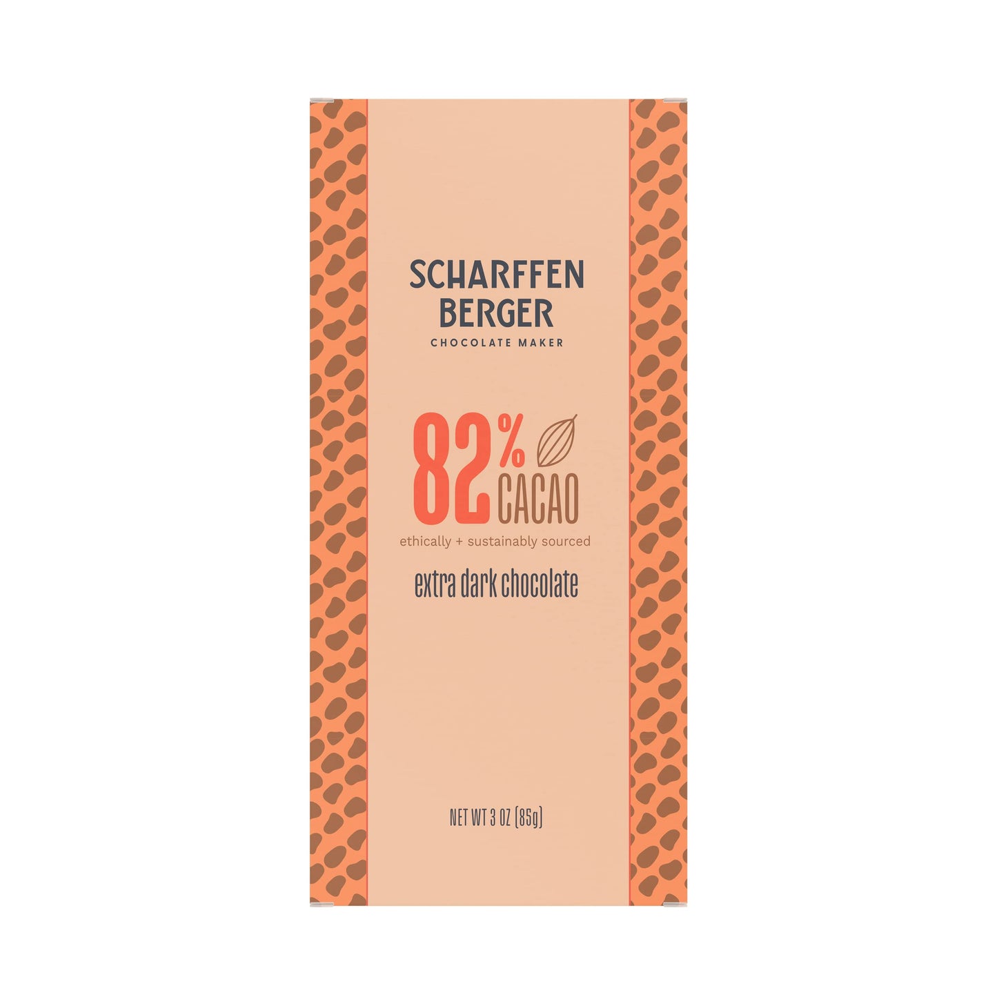 Scharffen Berger Chocolate Bar, Extra Dark, 82% Cacao, 3-Ounce bars (Pack Of 12)