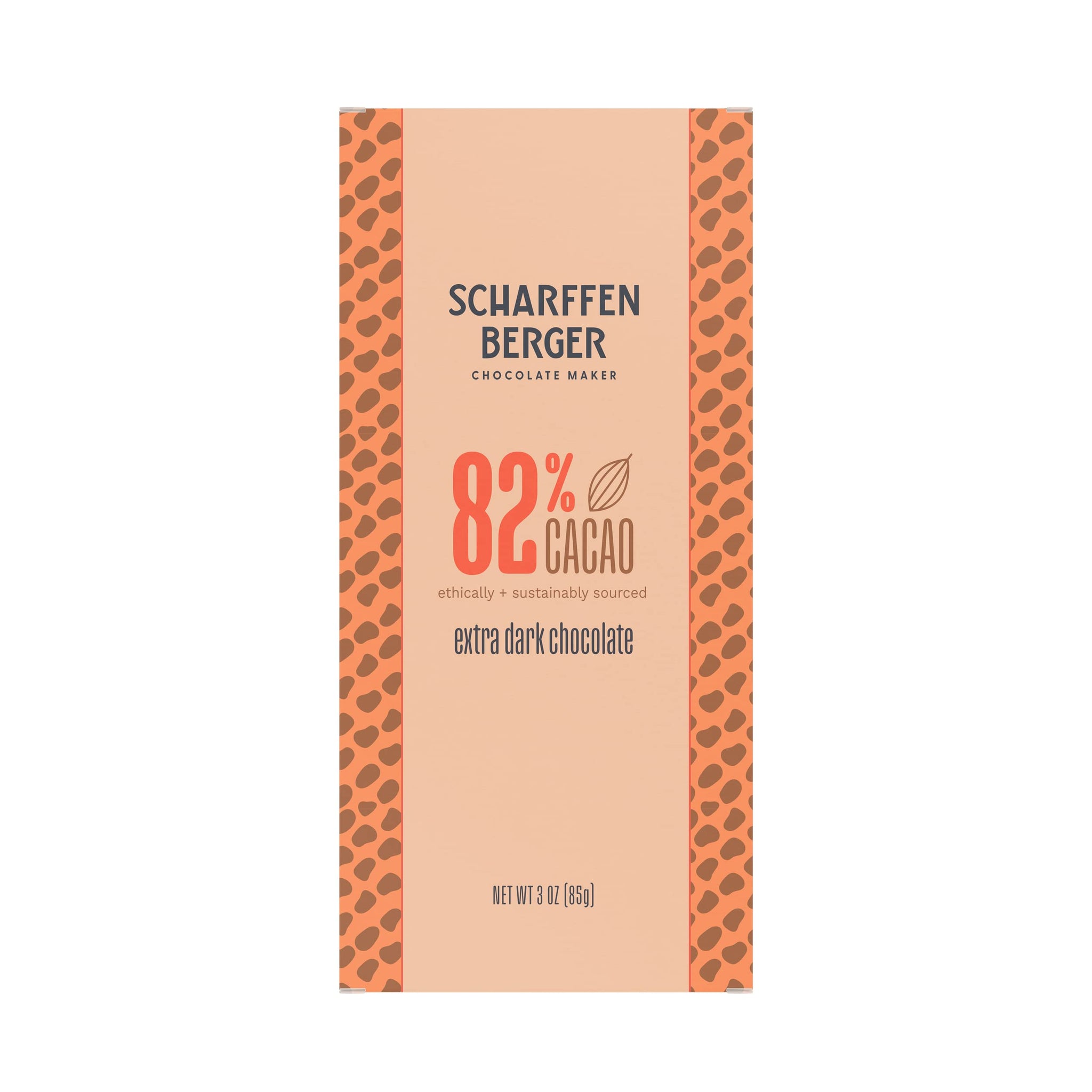 Scharffen Berger Chocolate Bar, Extra Dark, 82% Cacao, 3-Ounce bars (Pack Of 12)