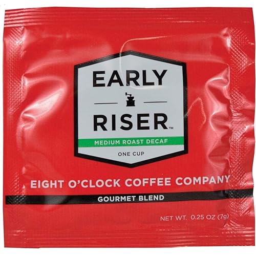 Eight O-Clock® - Coffee - Early Riser Decaf Coffee - Medium - 200 / Carton - 16" x 12" x 6.4" - CT of 200