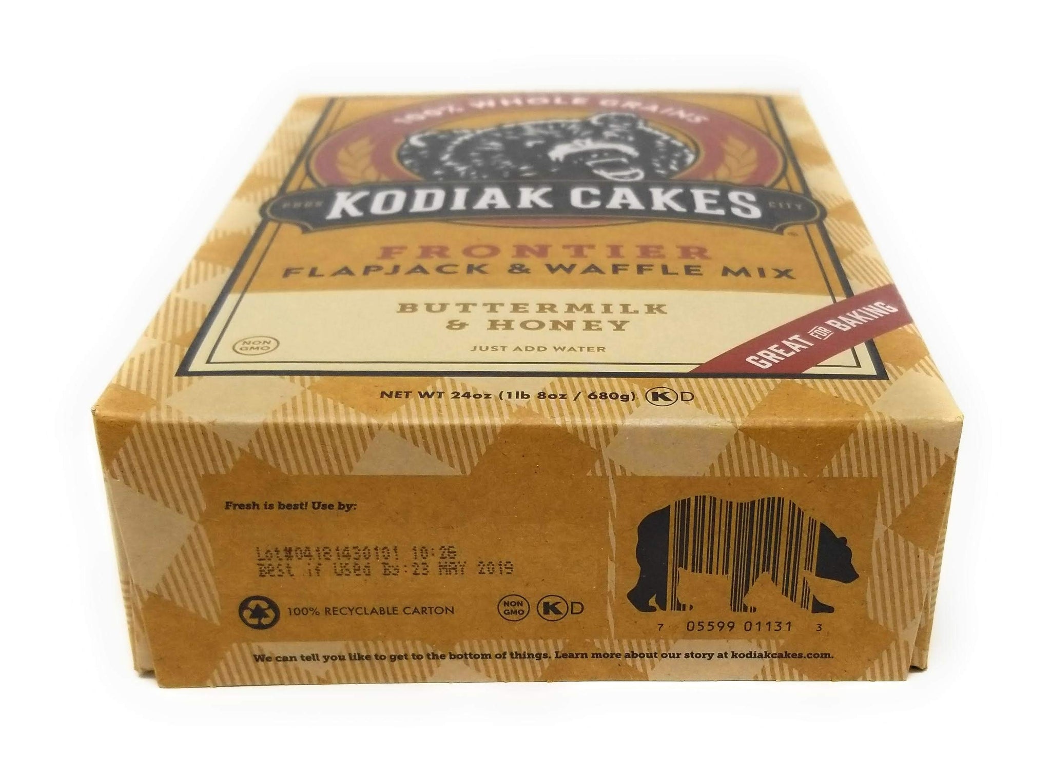 Kodiak Cakes All Natural Frontier Pancake, Flapjack and Waffle Mix, Butter Milk and Honey, 24 Ounce (Pack of 3)