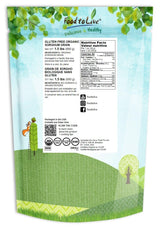 Food to Live Gluten Free Organic Whole Grain Sorghum, 1.5 Pounds - Non-GMO White Groats. Raw Milo Seeds. Vegan, Bulk Broom-corn. Durra is Great