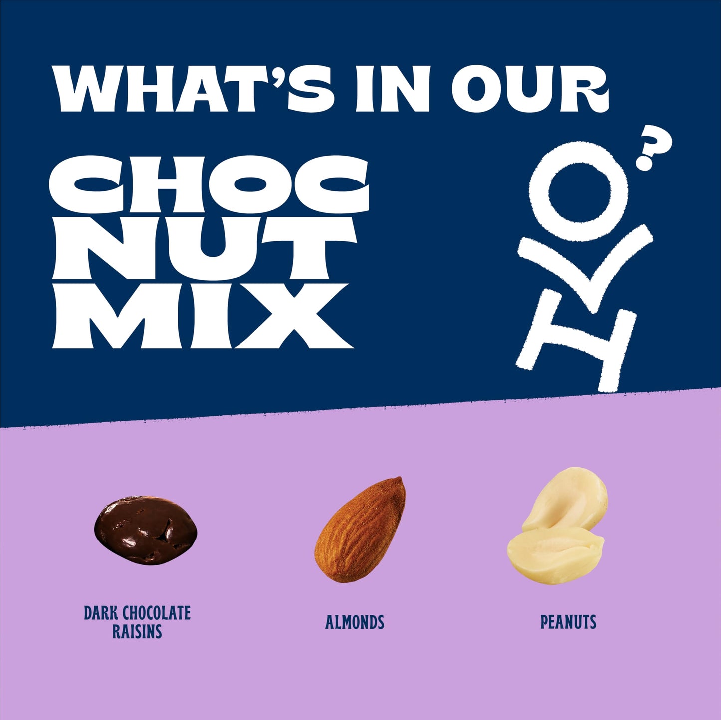 Orchard Valley Harvest Choc Nut Mix Multipack, 1 oz (Pack of 8), Dark Chocolate Raisins, Almonds & Peanuts, Gluten Free, Stand Up Bag, Non-GMO, 4g