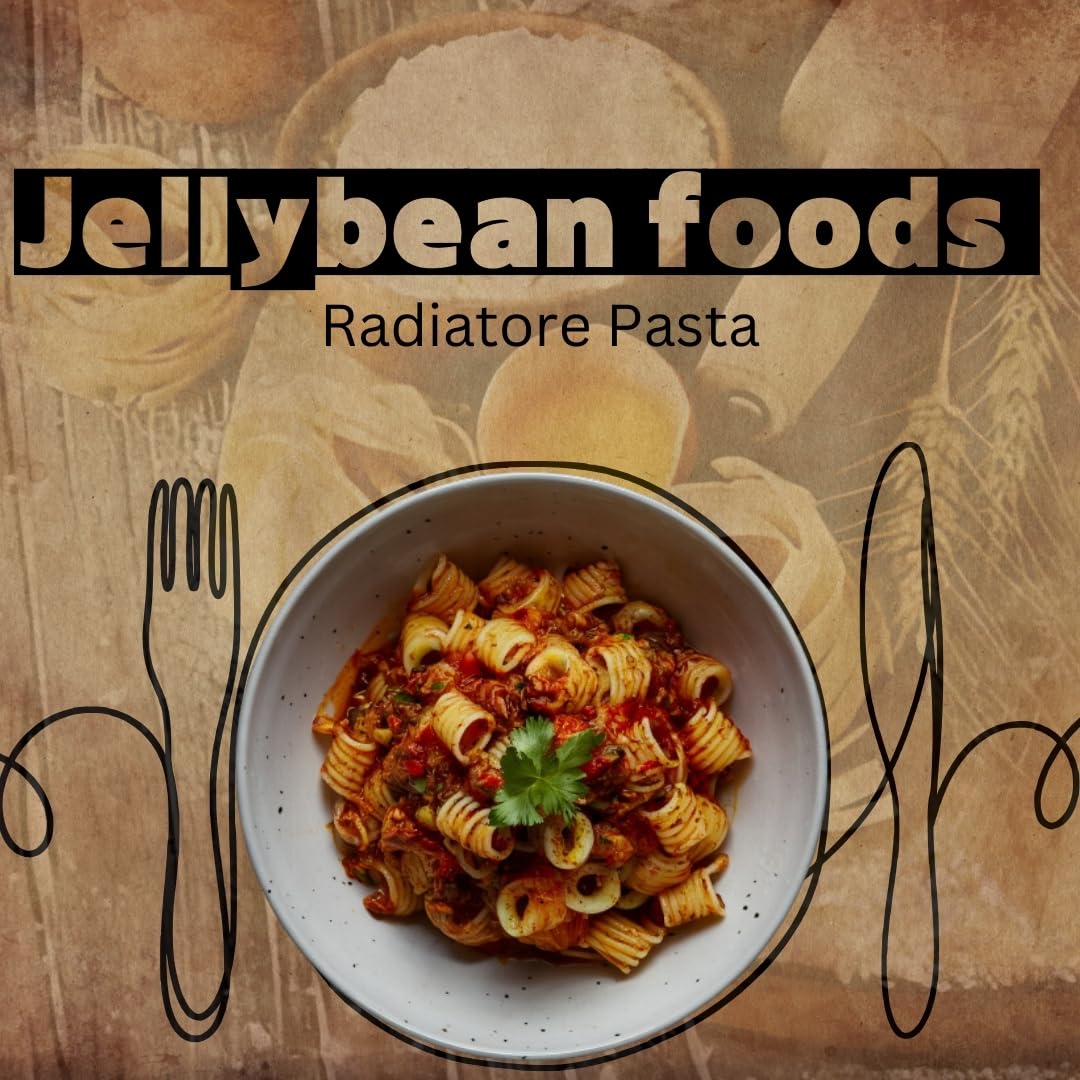Jellybeans Foods Italian Radiatore Pasta - Radiatori Semolina Pasta - Radiatore Pasta Noodles - Pasta Radiatori - Gourmet Radiatore Italian Pasta (5
