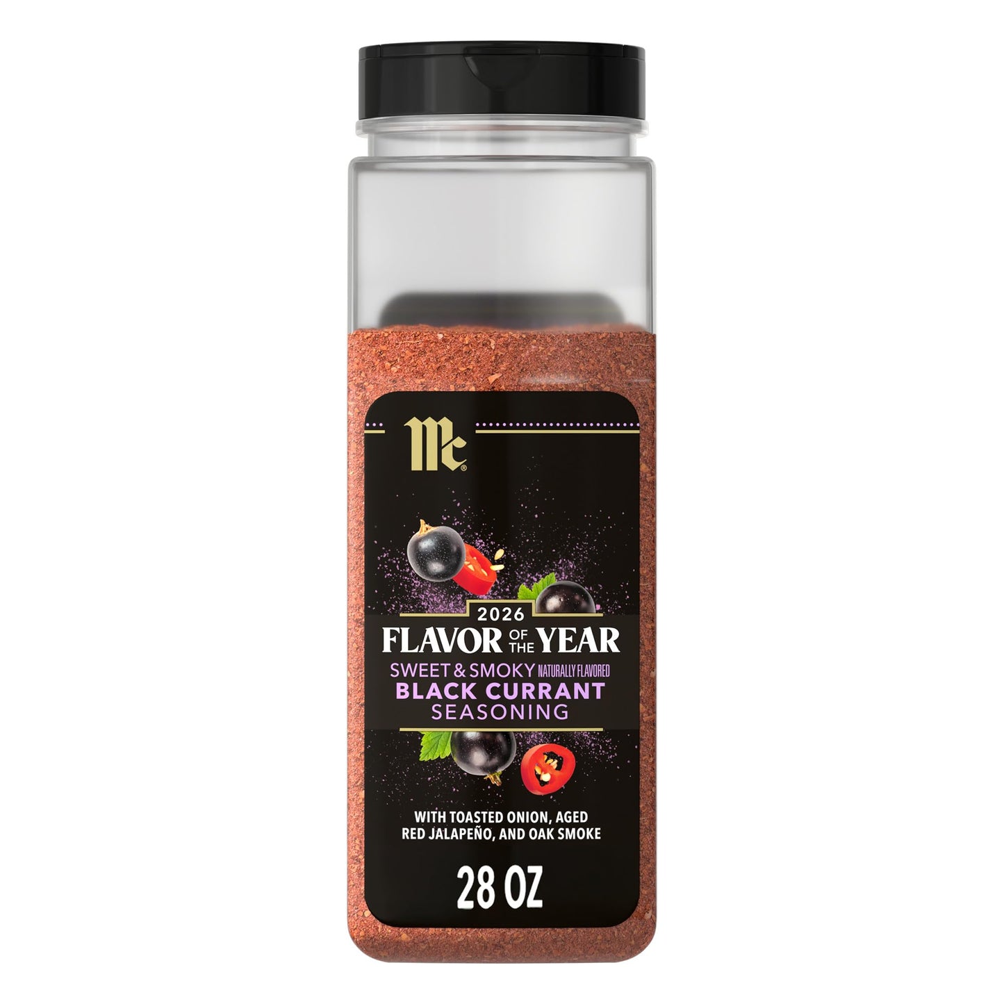 McCormick Seasoning, Black Currant, Sweet & Smoky, 2026 Flavor of the Year, Made for Chefs, Sweet, Savory & Balanced Black Currant Rub, 28 oz