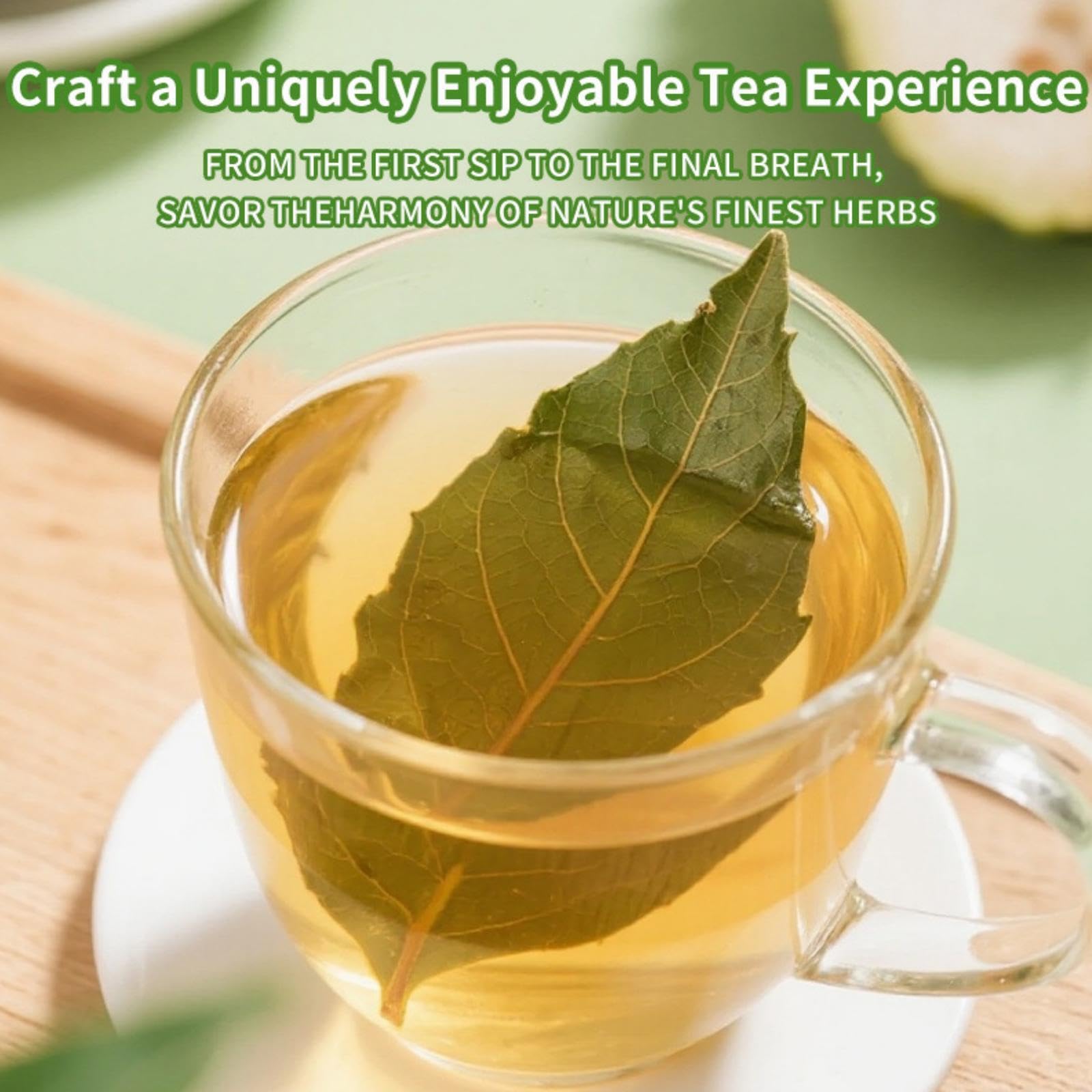 Whole Leaf Soursop Tea - Natural Dried Graviola Soursop Leaves (2.12oz) | Hojas De Guanabana | Caffeine-Free Tea | Non-GMO, Gluten-Free