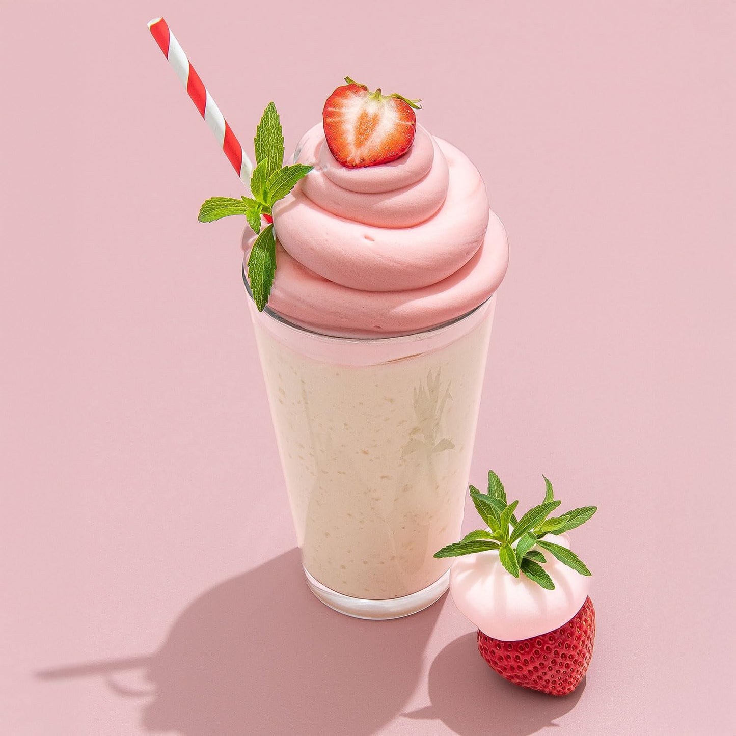 Keto Chow Strawberry Cream CORE with Stevia Meal Replacement Shake Powder, Nutritionally Complete Low Carb Meal, High Protein Breakfast or Lunch