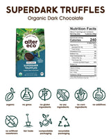 Alter Eco | Superdark Chocolate Truffles | Pure Dark Cocoa, Fair Trade, Organic, Non-GMO, Gluten Free (10 Count (Pack of 1))