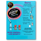 4C Energy Rush Stix, Berry 6 Pack, 18 Count, Single Serve Water Flavoring Packets, Sugar Free with Taurine, On the Go Bundle