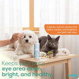 Dead Sea Mineral Tear Stain Remover for Dogs & Cats-Natural Eye Cleaner with Aloe Vera & Chamomile, Gentle Formula for Sensitive Pets, Precise