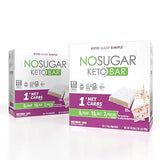 No Sugar Keto Bar Snack - Low Carb No Sugar Keto Snack Food with Keto Friendly Macros (24 x 1.41oz Bars, Birthday Cake)