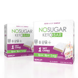 No Sugar Keto Bar Snack - Low Carb No Sugar Keto Snack Food with Keto Friendly Macros (24 x 1.41oz Bars, Birthday Cake)