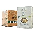 Rustichella d'Abruzzo Organic Rice Penne Rigate, Gluten-Free Italian Pasta Made with Flour, Ideal for Light Olive Oil Sauces & Seasonal Vegetables