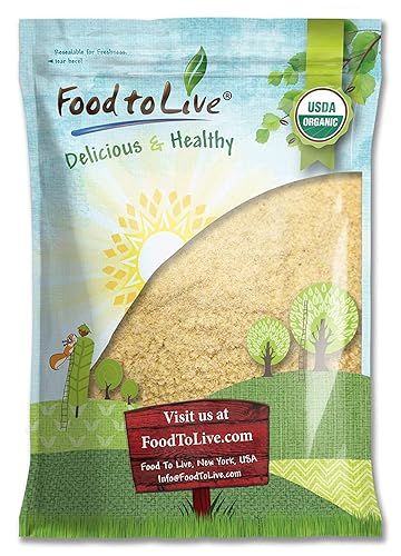 Food to Live Organic KAMUT Khorasan Wheat Flour, 10 Pounds Stone Ground Powder, 100% Whole Grain Meal, Non-GMO, Kosher, Bulk
