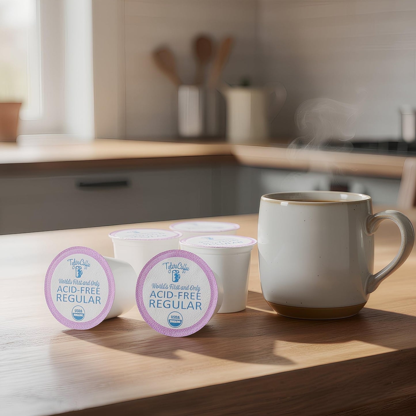 Tylers Coffee Caffeinated Kcup, 16 Count Kpods