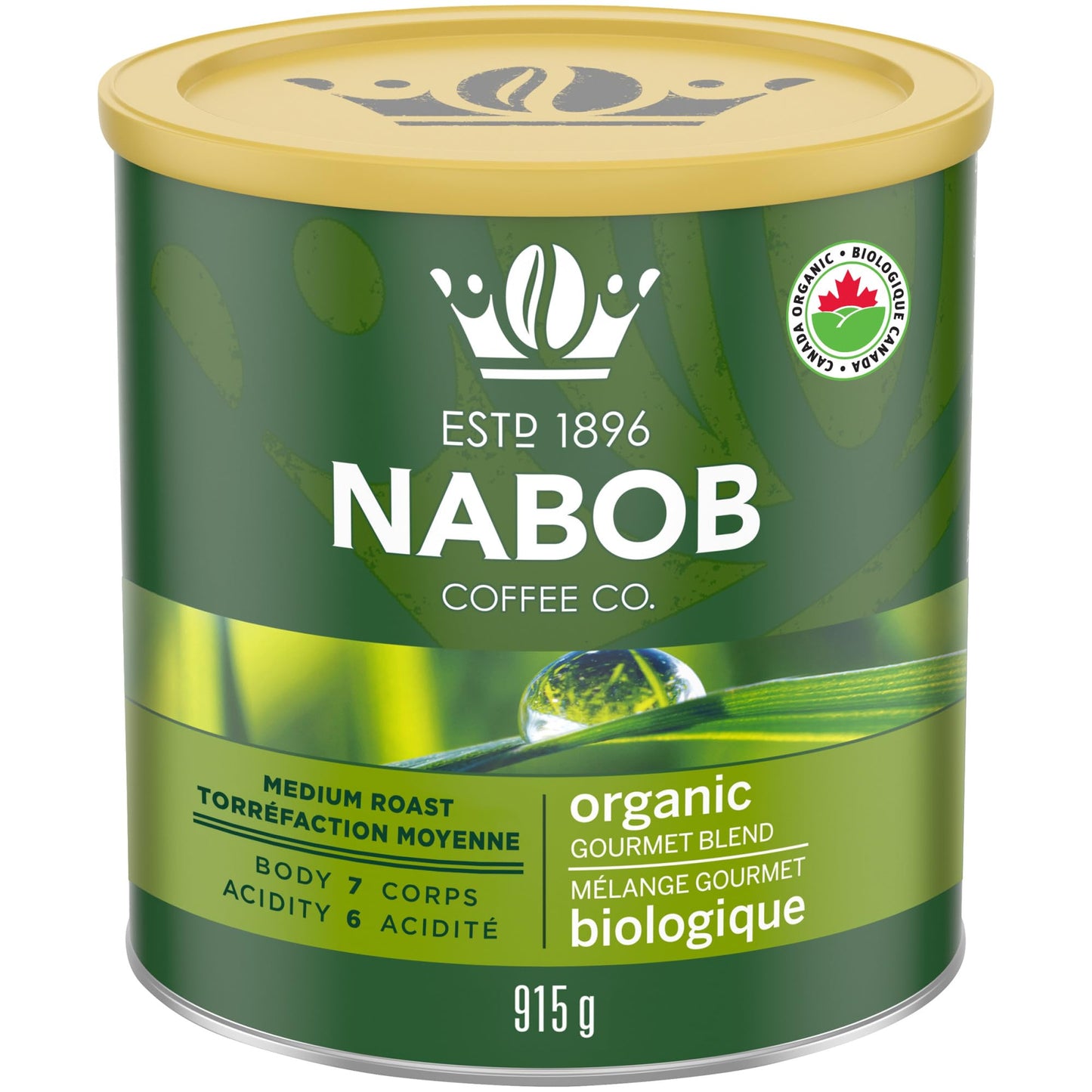 Nabob Organic Gourmet Blend Ground Coffee, 915g/32.3 oz., {Imported from Canada}