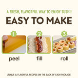 Pineapple Habanero Sushi Wraps (20 Count) - Vegan, Gluten-Free, Plant-Based Low-Carb Wraps - Non-GMO, Paleo Nori Alternative with Sweet & Spicy Flavor