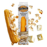 Poppin Cobs Microwave Popcorn on the Cob (8 PK) (White Cheddar) Whole Popcorn Kernels, Individually Wrapped Healthy Pop Corn on the Cob with Bags