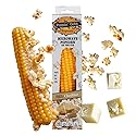 Poppin Cobs Microwave Popcorn on the Cob (8 PK) (White Cheddar) Whole Popcorn Kernels, Individually Wrapped Healthy Pop Corn on the Cob with Bags