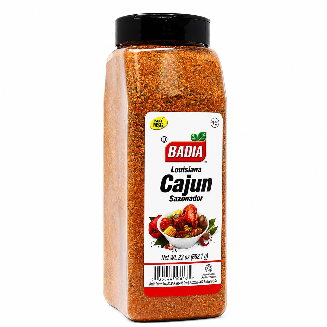 Badia Louisiana Cajun Seasoning, 23 oz - Bold & Spicy Creole Blend for Meats, Seafood, Vegetables & More