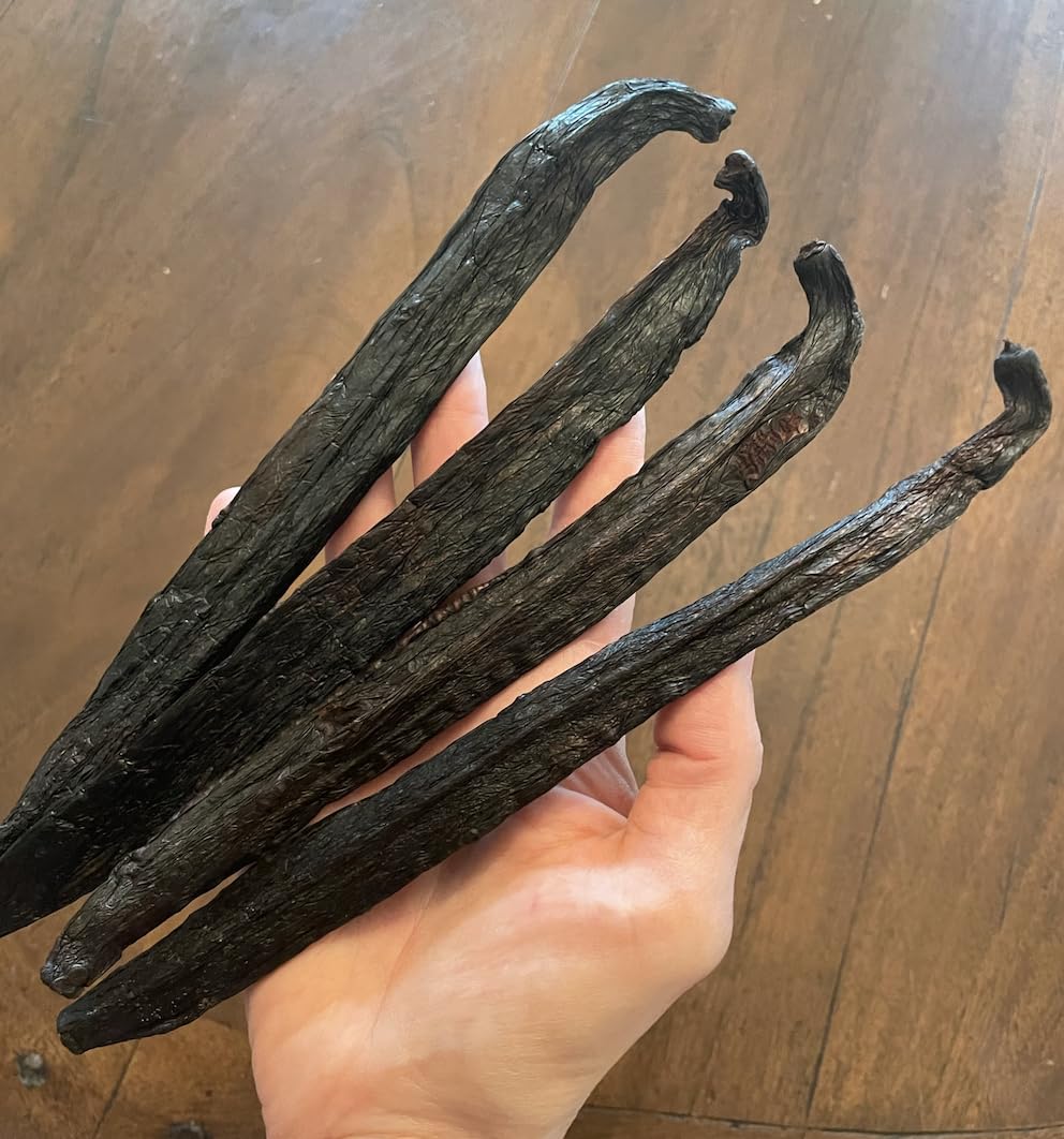 Peruvian V, Pompona Vanilla Beans - Gourmet Grade A - Vacuum Packaged - For At-Home Vanilla Extract Making, Brewing & For Use in Baking (2)