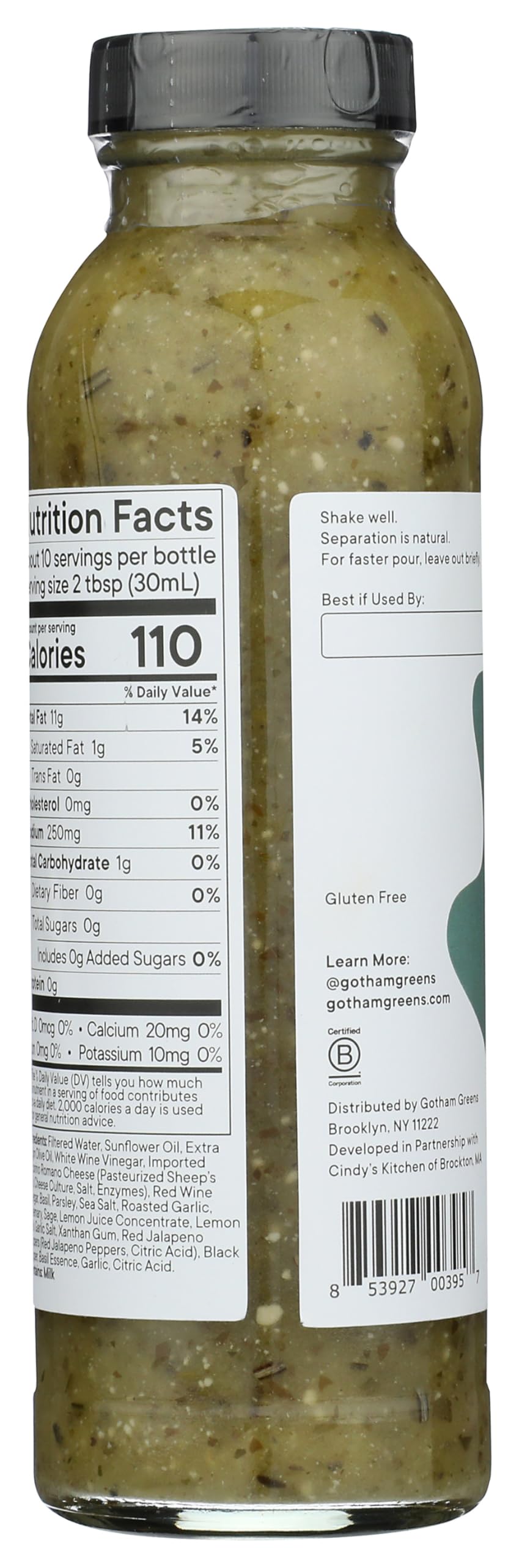 Gotham Greens Italian Herb Viniagrette, 10 FZ