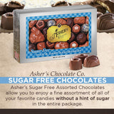 Asher's Sugar Free Chocolate Candy Assortment - Kosher, Milk & Dark Chocolates (15 pieces, 8 oz.)