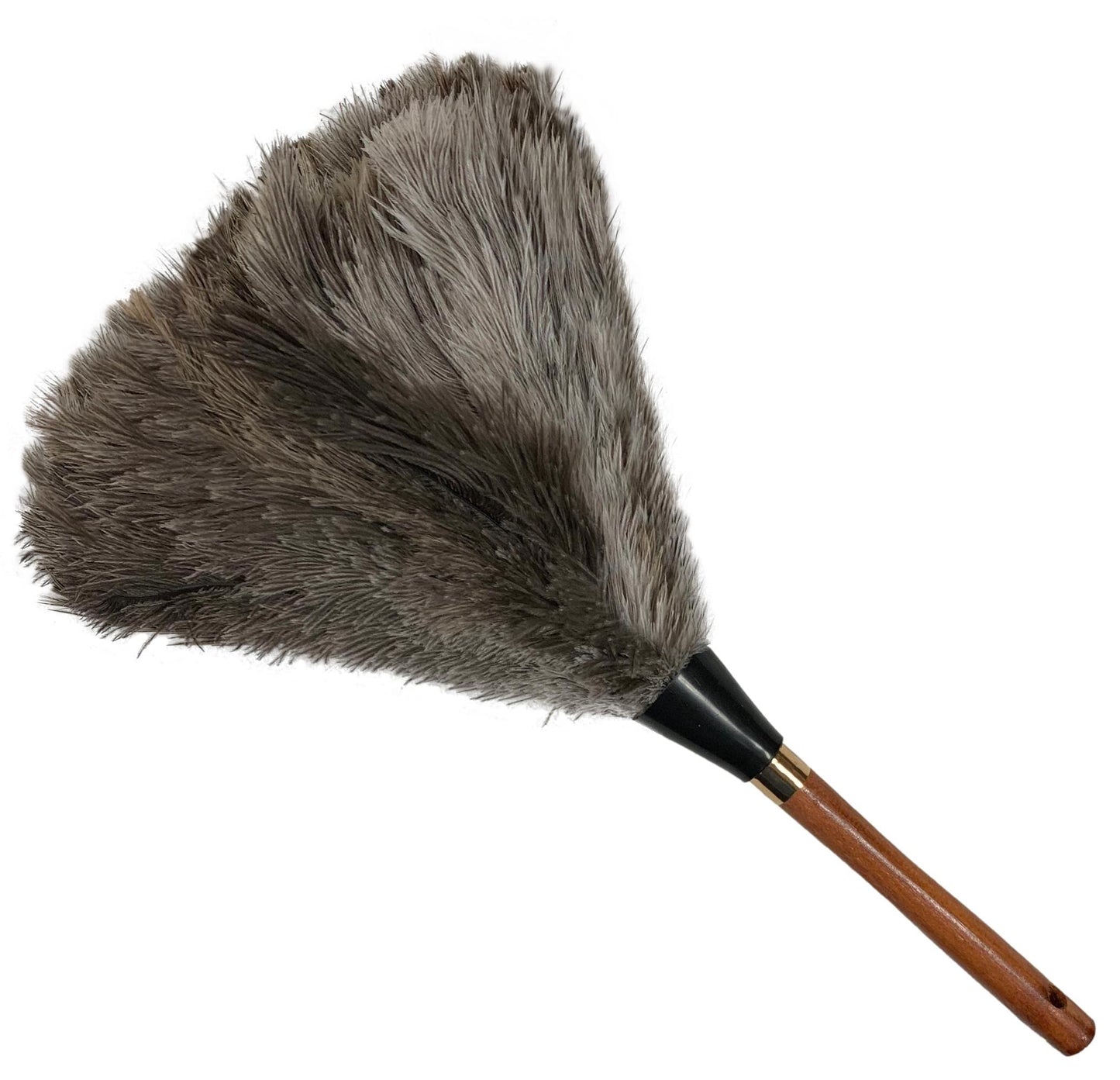 (New) Alta Dusting Products 16" Premium Soft-Floss Ostrich Feather Duster with Stained Wooden Handle. Our Best Duster